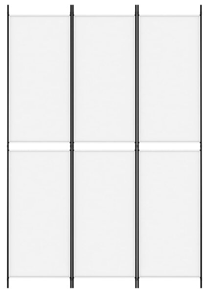 Fehér 3 paneles szövetparaván 150x220 cm