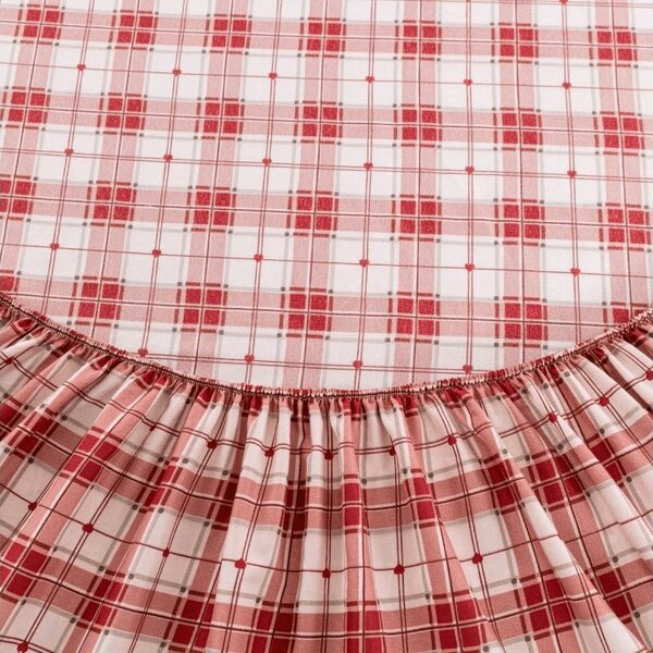 Mikroszálas lepedő TARTAN HEART színes 90x200 cm
