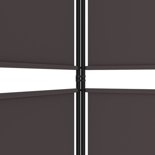 3 paneles barna szövet paraván 150x220 cm