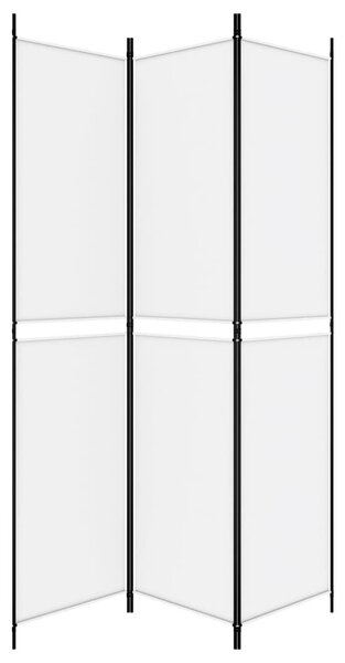 Fehér 3 paneles szövetparaván 150x220 cm