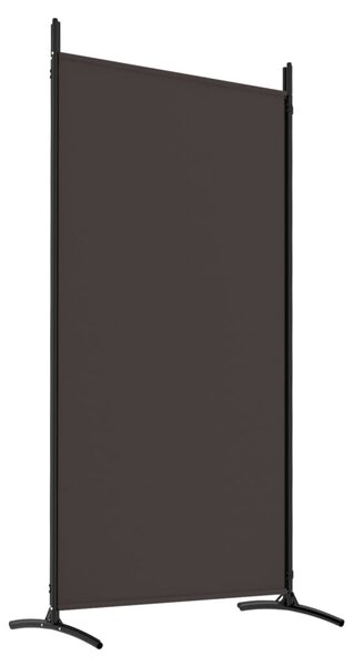 4 paneles barna szövet térelválasztó 346x180 cm