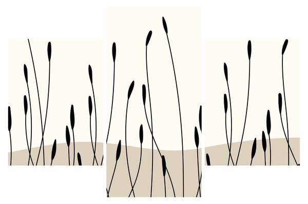 Kép - Grafikus rét N⁰3 (90x60 cm)