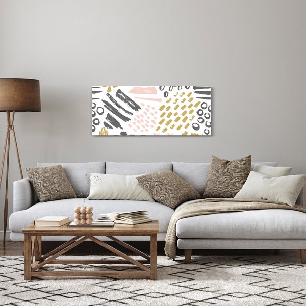 Kép - Absztrakt stroke-ok (120x50 cm)