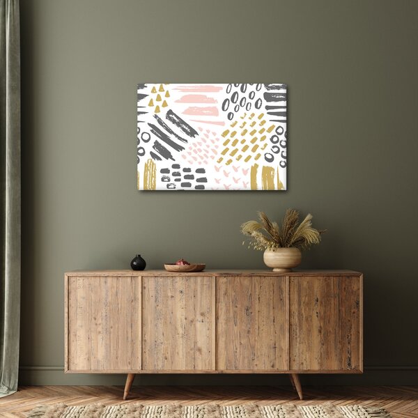 Kép - Absztrakt stroke-ok (70x50 cm)