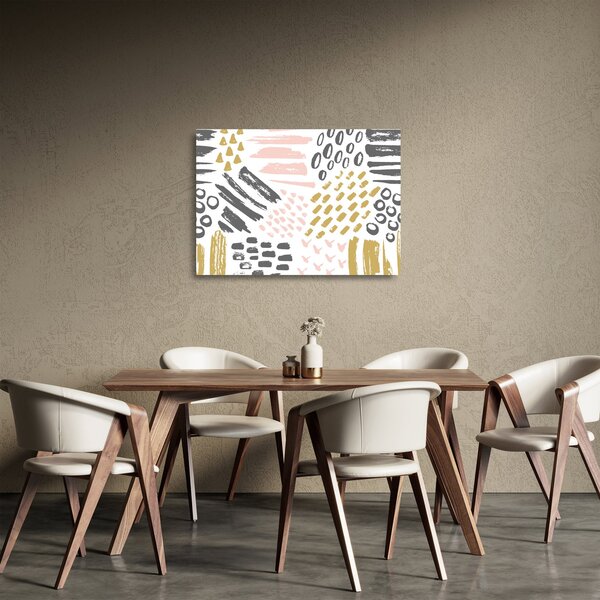 Üveg kép - Absztrakt stroke-ok (70x50 cm)