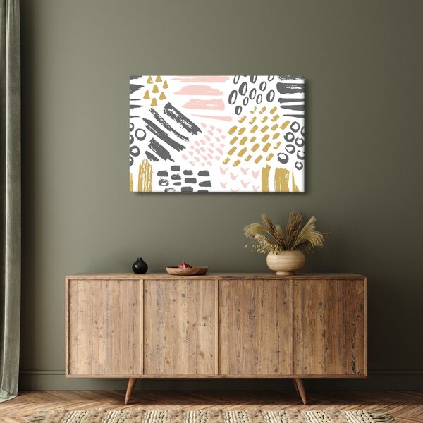 Kép - Absztrakt stroke-ok (90x60 cm)