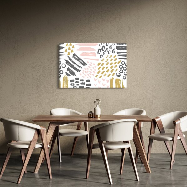 Kép - Absztrakt stroke-ok (90x60 cm)