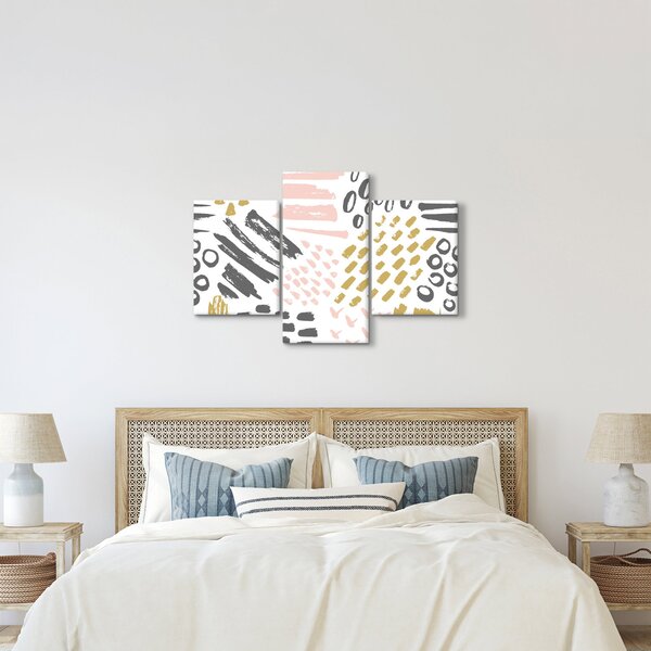 Kép - Absztrakt stroke-ok (90x60 cm)