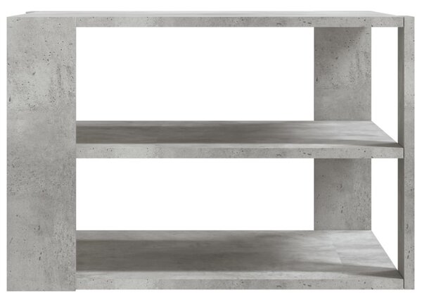 Betonszürke szerelt fa dohányzóasztal 59,5 x 59,5 x 40 cm