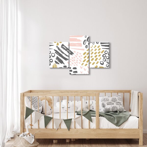 Kép - Absztrakt stroke-ok (90x60 cm)