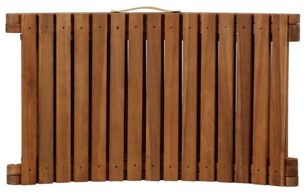 | Napozóágy | párnával sötétszürke 55 x 184 x 64cm Tömör Akácfa