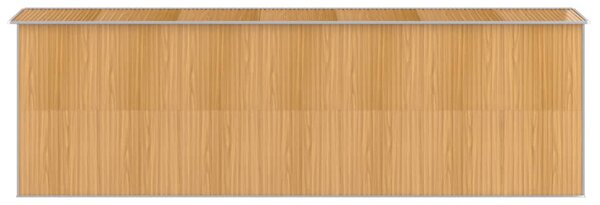 Világosbarna horganyzott acél kerti fészer 192x606x223 cm
