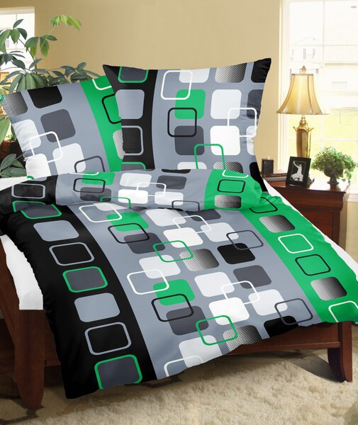 CAT GREEN pamut ágynemű DeLuxe Ágynemű mérete: 140x200 cm, A csomag tartalma: Készletcsomagolás