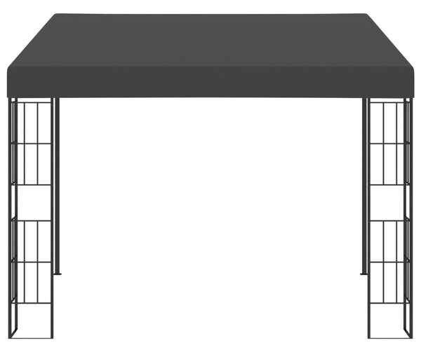 Antracitszürke falra szerelhető szövetpavilon 3 x 3 m