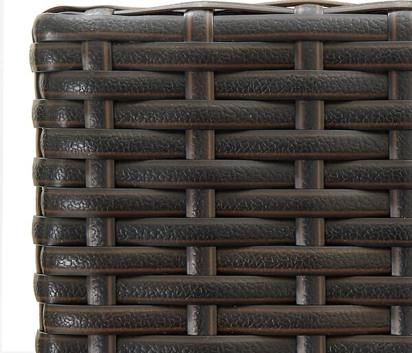 4 db barna polyrattan bárszék