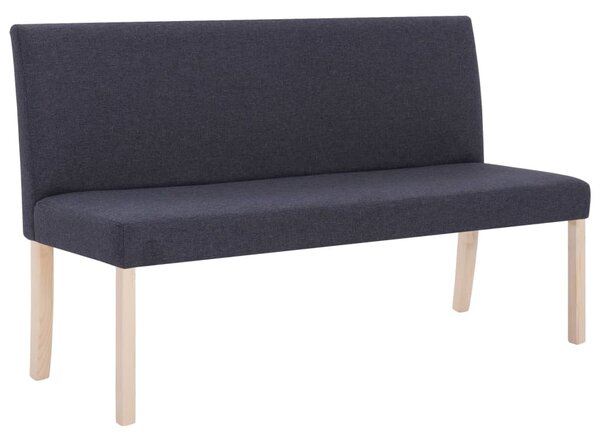 Sötétszürke poliészter pad 139,5 cm
