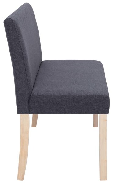 Sötétszürke poliészter pad 139,5 cm
