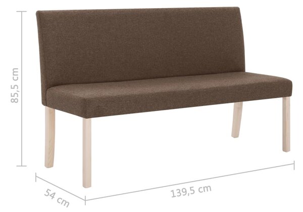 Barna poliészter pad 139,5 cm