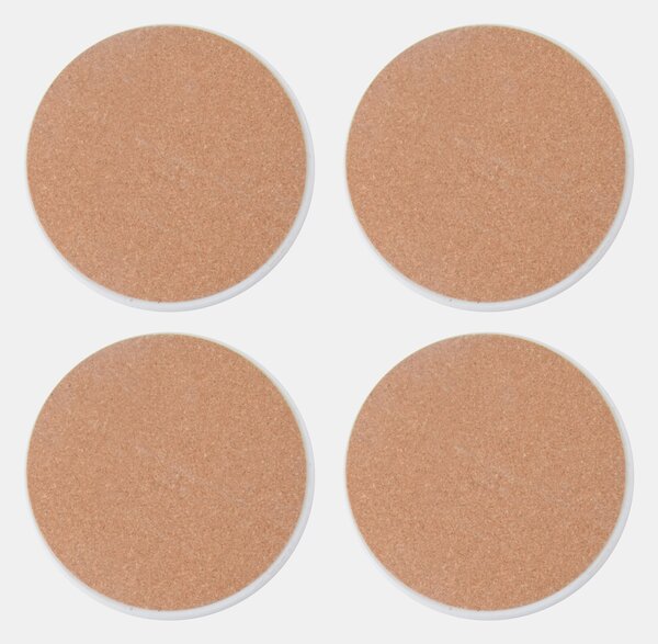 Sinsay - Márvány mintás poháralátétek 4 pack - gesztenyebarna