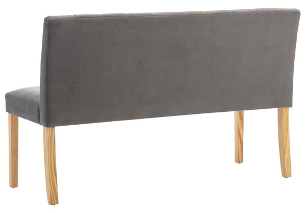 Szürke bársony pad 140 cm