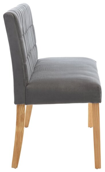 Szürke bársony pad 140 cm