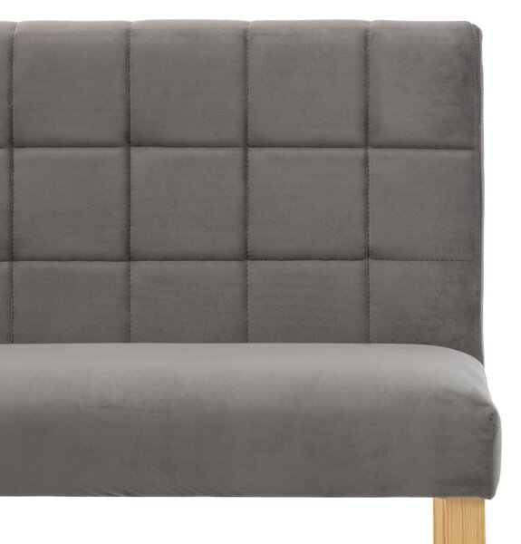 Szürke bársony pad 140 cm