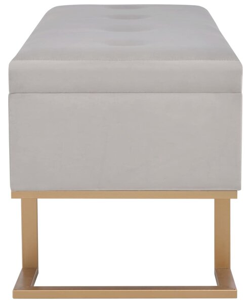 Szürke bársonypad tárolórekesszel 105 cm