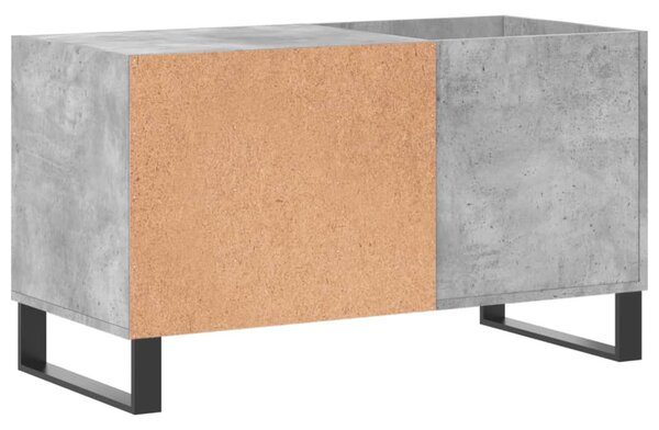 Betonszürke szerelt fa hanglemezszekrény 85x38x48 cm