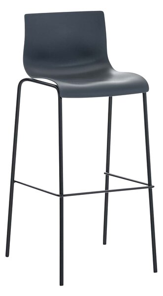 Hoover műanyag üléses bárszék, fa / fém lábbal