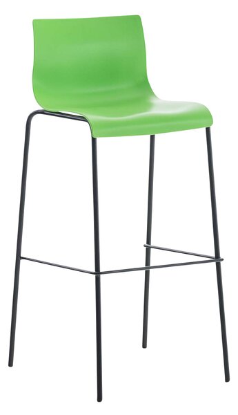 Hoover műanyag üléses bárszék, fa / fém lábbal