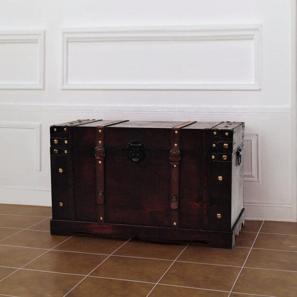 Vintage fa kincsesláda 66 x 38 x 40 cm