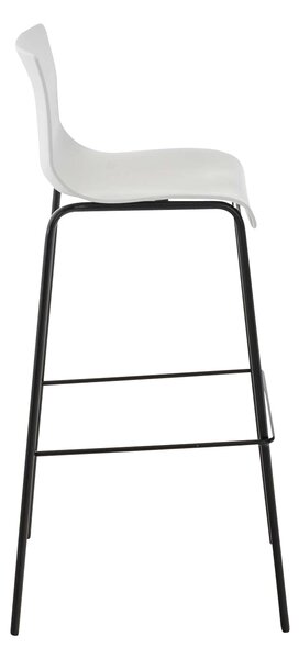 Hoover műanyag üléses bárszék, fa / fém lábbal