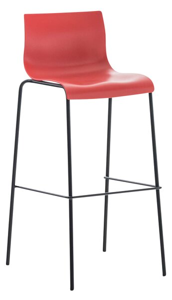 Hoover műanyag üléses bárszék, fa / fém lábbal