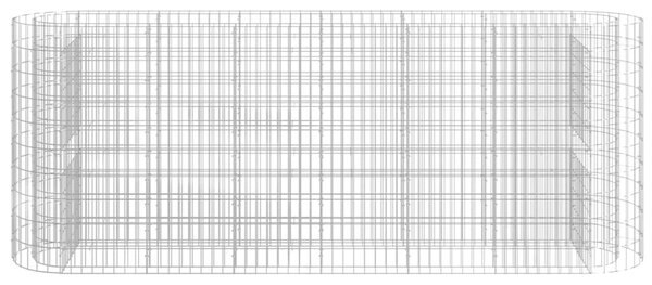 Horganyzott vas gabion magaságyás 260x50x100 cm