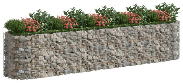 Horganyzott vas gabion magaságyás 500x100x100 cm