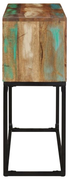 Tömör újrahasznosított fa tálalóasztal 120 x 30 x 75 cm