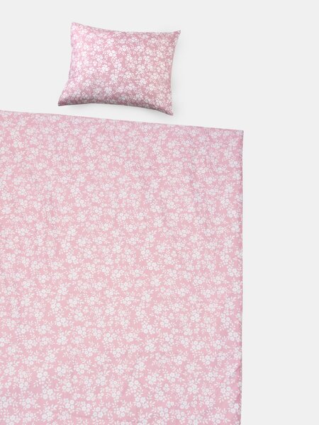 Sinsay - Virágmintás ágyneműgarnitúra - rózsaszín