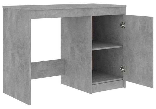 Betonszürke szerelt fa íróasztal 140 x 50 x 76 cm