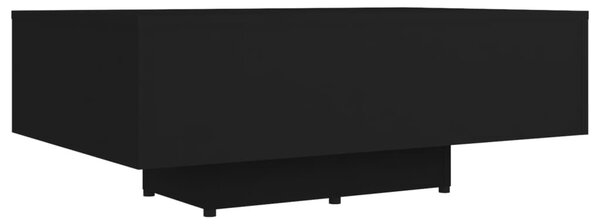 Fekete szerelt fa dohányzóasztal 85 x 55 x 31 cm