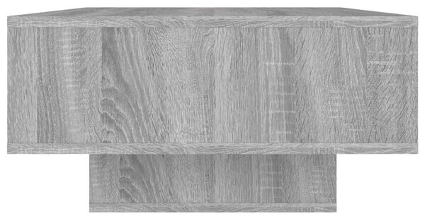Szürke sonoma színű szerelt fa dohányzóasztal 105x55x32 cm