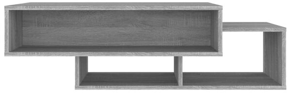 Szürke sonoma színű szerelt fa dohányzóasztal 105x55x32 cm
