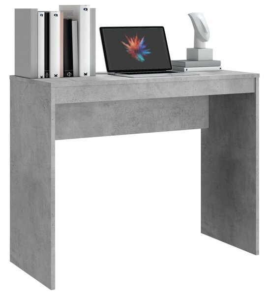 Betonszürke szerelt fa íróasztal 90 x 40 x 72 cm