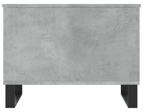 Betonszürke szerelt fa dohányzóasztal 60 x 44,5 x 45 cm
