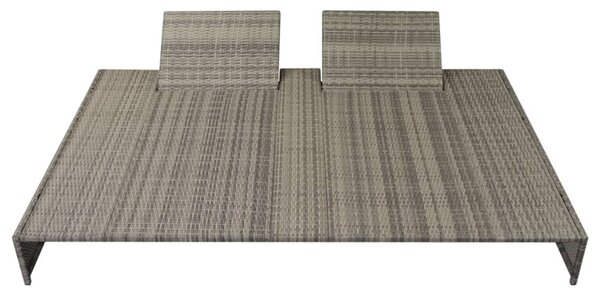 15 részes szürke kültéri polyrattan pihenőszett