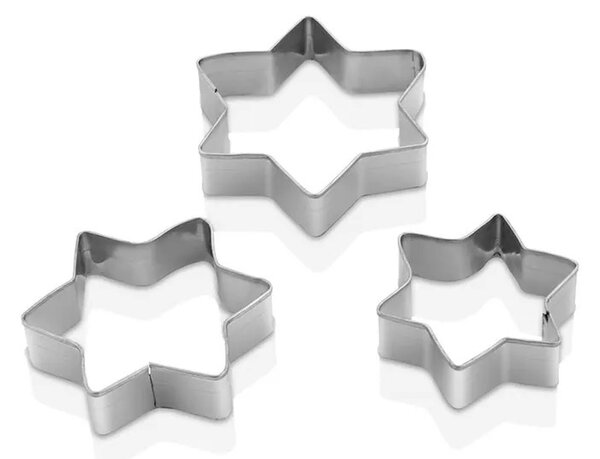 Süteménykiszúró csillag forma 3db-os L-00811