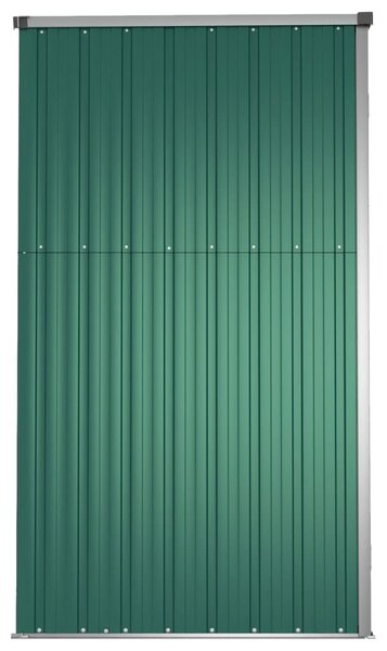 Zöld horganyzott acél kerti szerszámtároló 161 x 89 x 161 cm