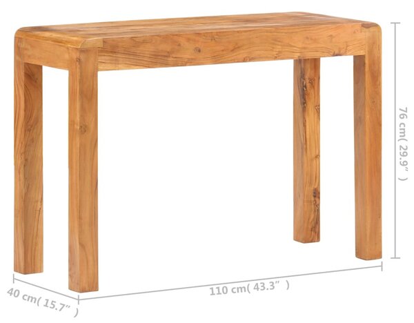 Tömör akácfa konzolasztal mézszínű felülettel 110 x 40 x 76 cm