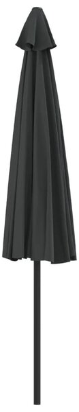 Antracit féloldalas erkély napernyő alumíniumrúddal 300x155 cm
