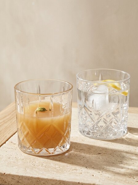 Sinsay - Poharak dombornyomott mintával 2 pack - clear
