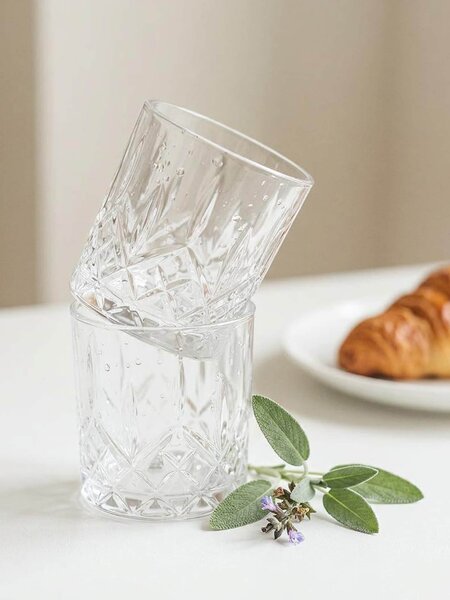 Sinsay - Poharak dombornyomott mintával 2 pack - clear